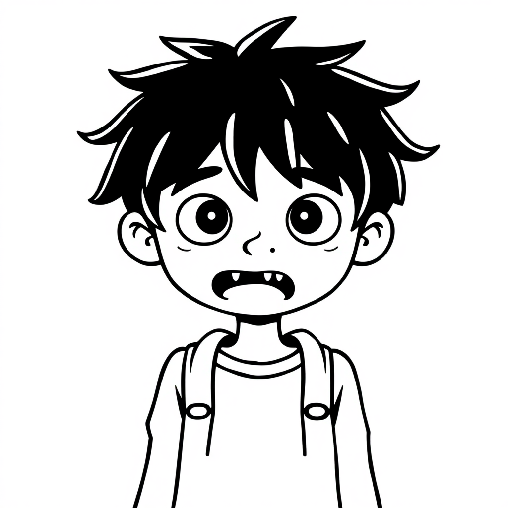 A Kid That Looks Like A Kid From The Movie Diary Of A Wimpy Kid But Make The Kid Black With Dread Coloring Page