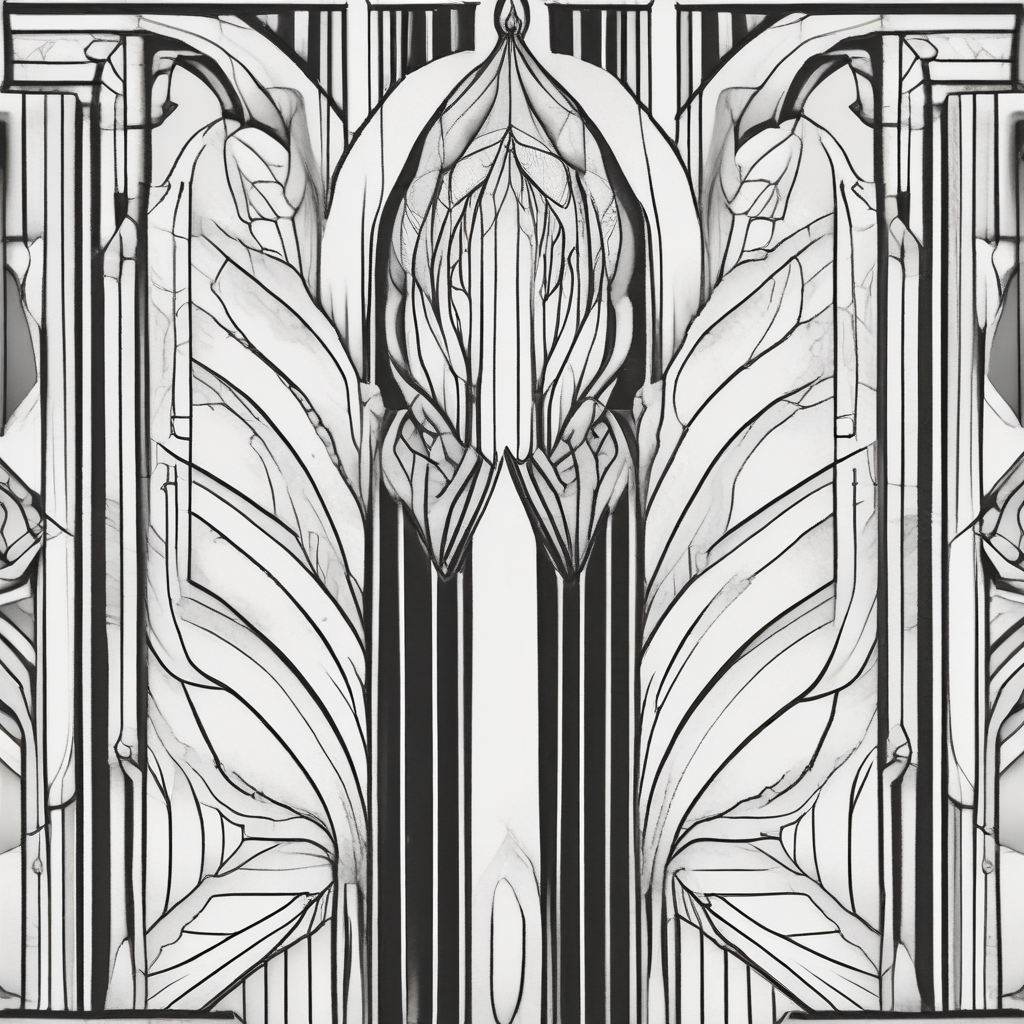 Art Deco Pattern Coloring Page