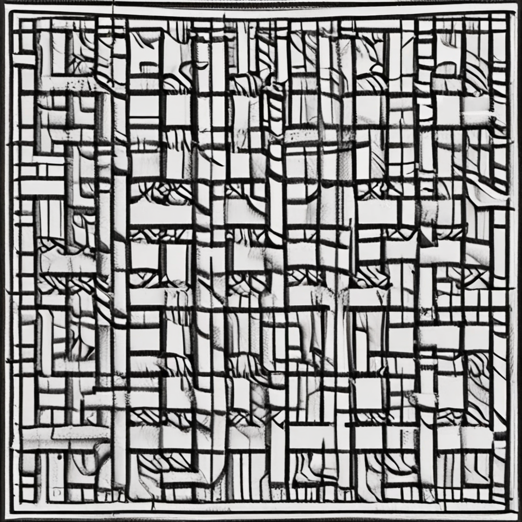 Basket Weave Pattern Coloring Page