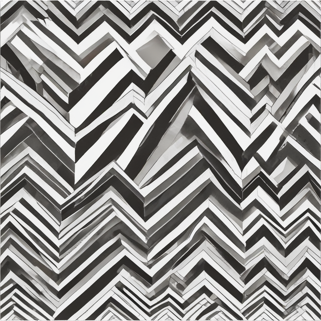 Chevron Zigzag Pattern Coloring Page
