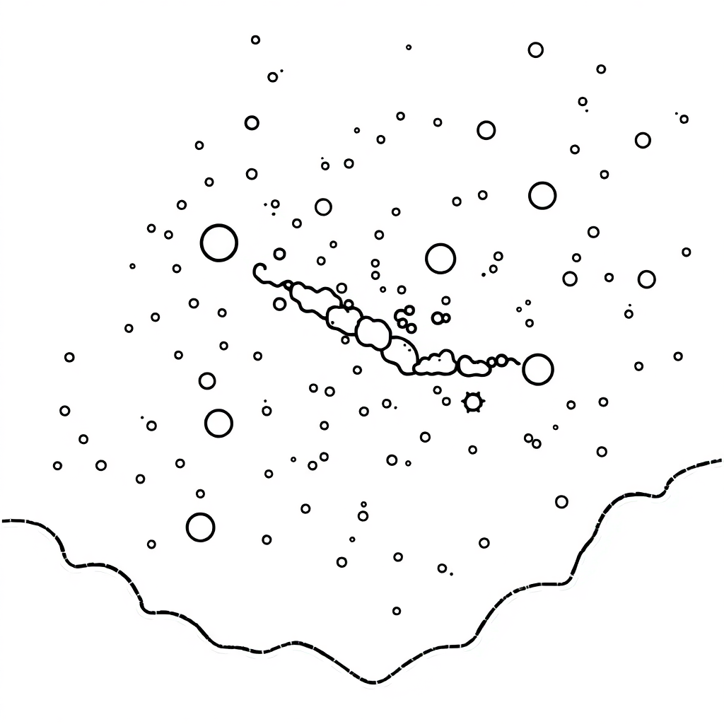 Friendly Milky Way Galaxy Coloring Page