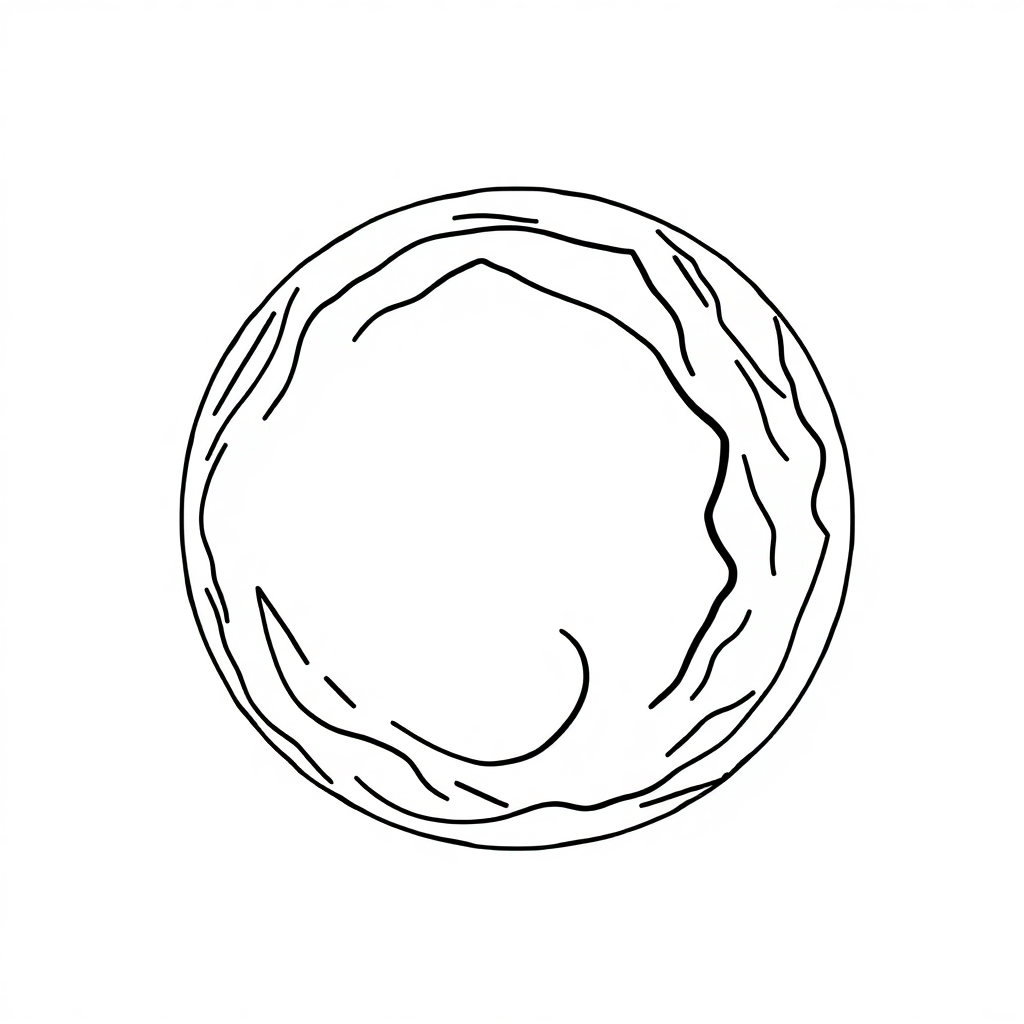 Funny Lunar Eclipse Coloring Page