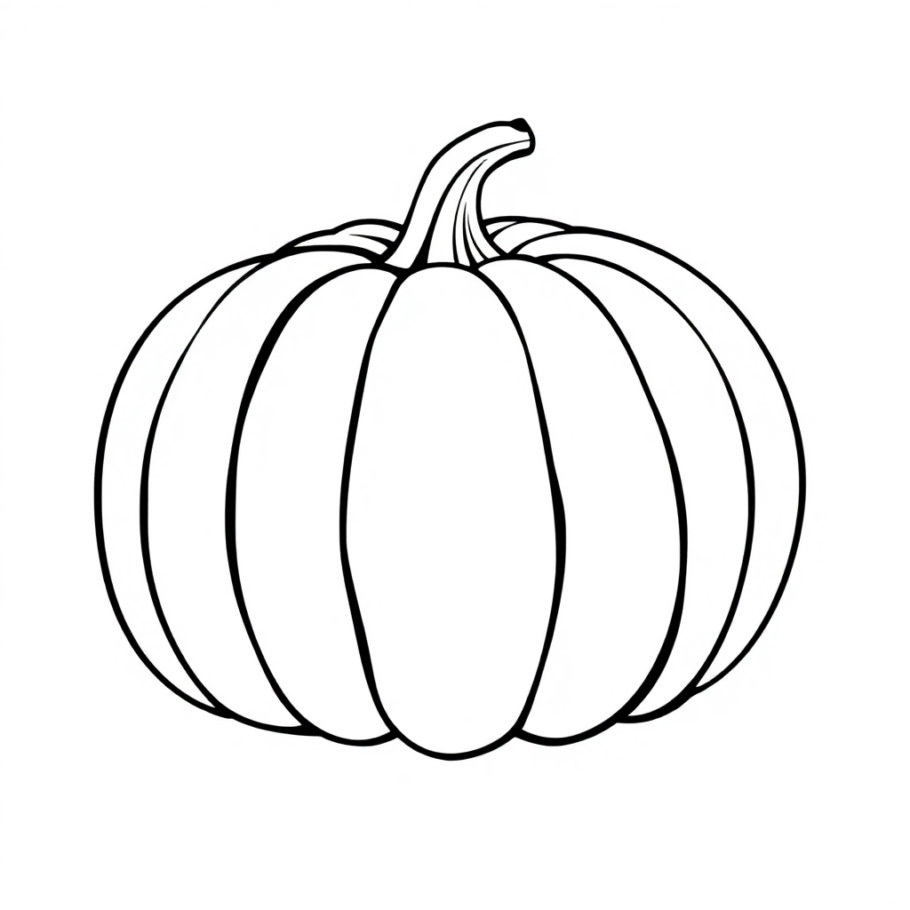 Giant Pumpkin Coloring Page