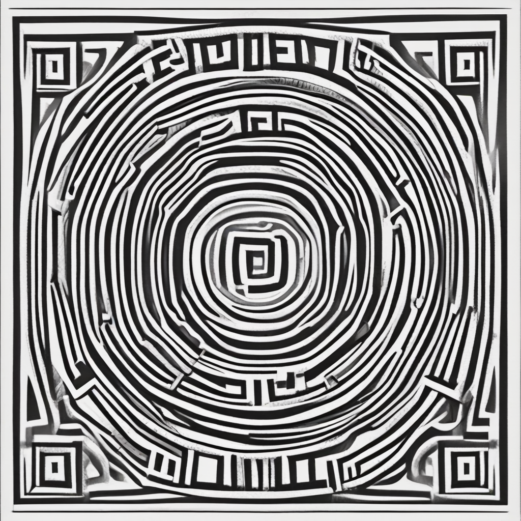 Greek Key Pattern Coloring Page