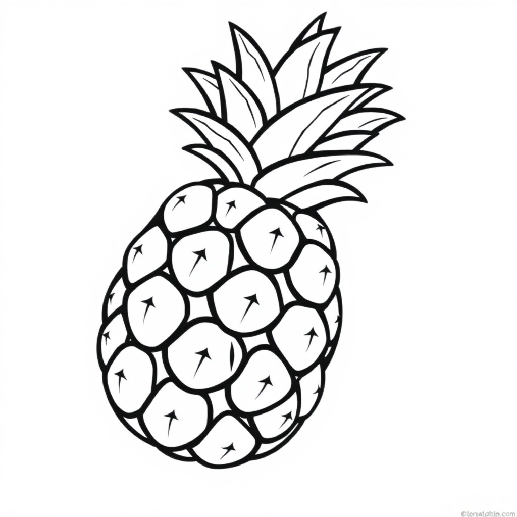 Pineapple Coloring Page