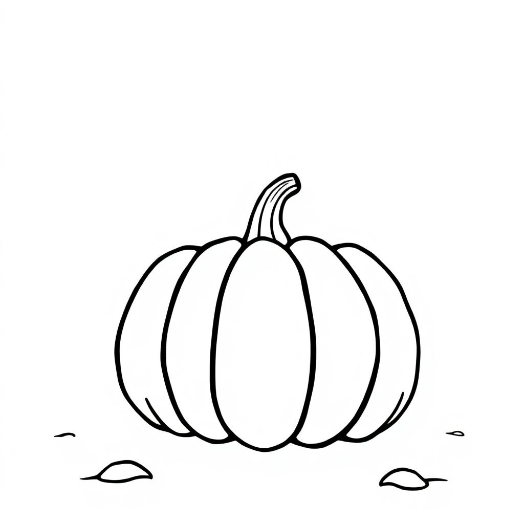 Pumpkin At Night Coloring Page