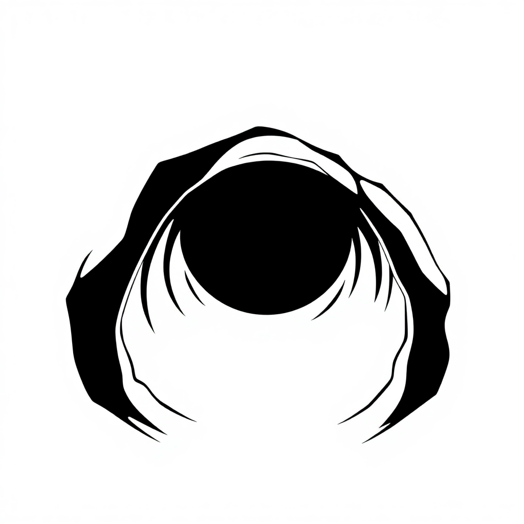 Realistic Black Hole Coloring Page