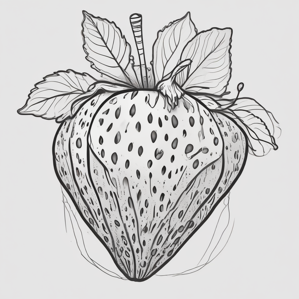 Strawberry Coloring Page