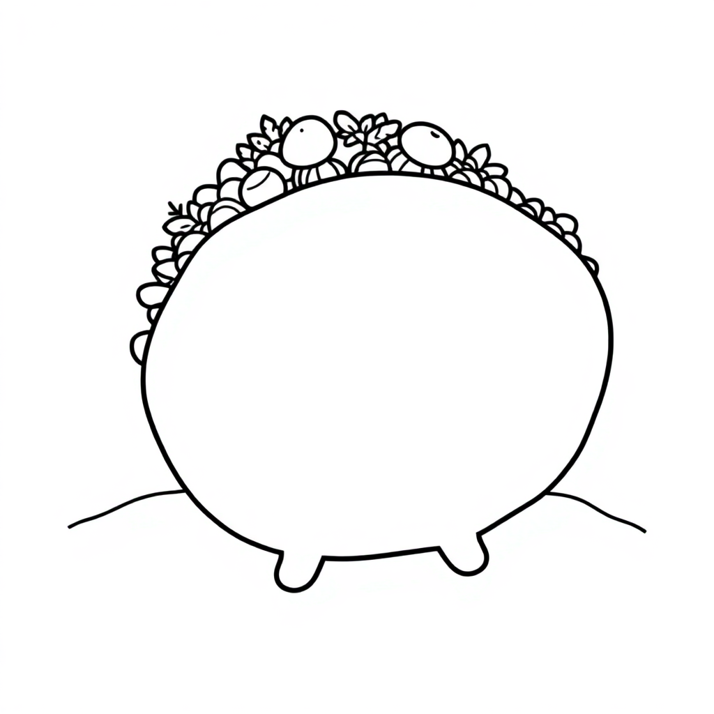 Taco In Winter Coloring Page