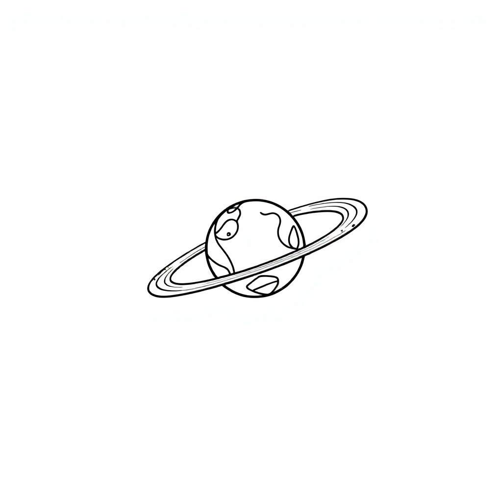 Tiny Asteroid Belt Coloring Page