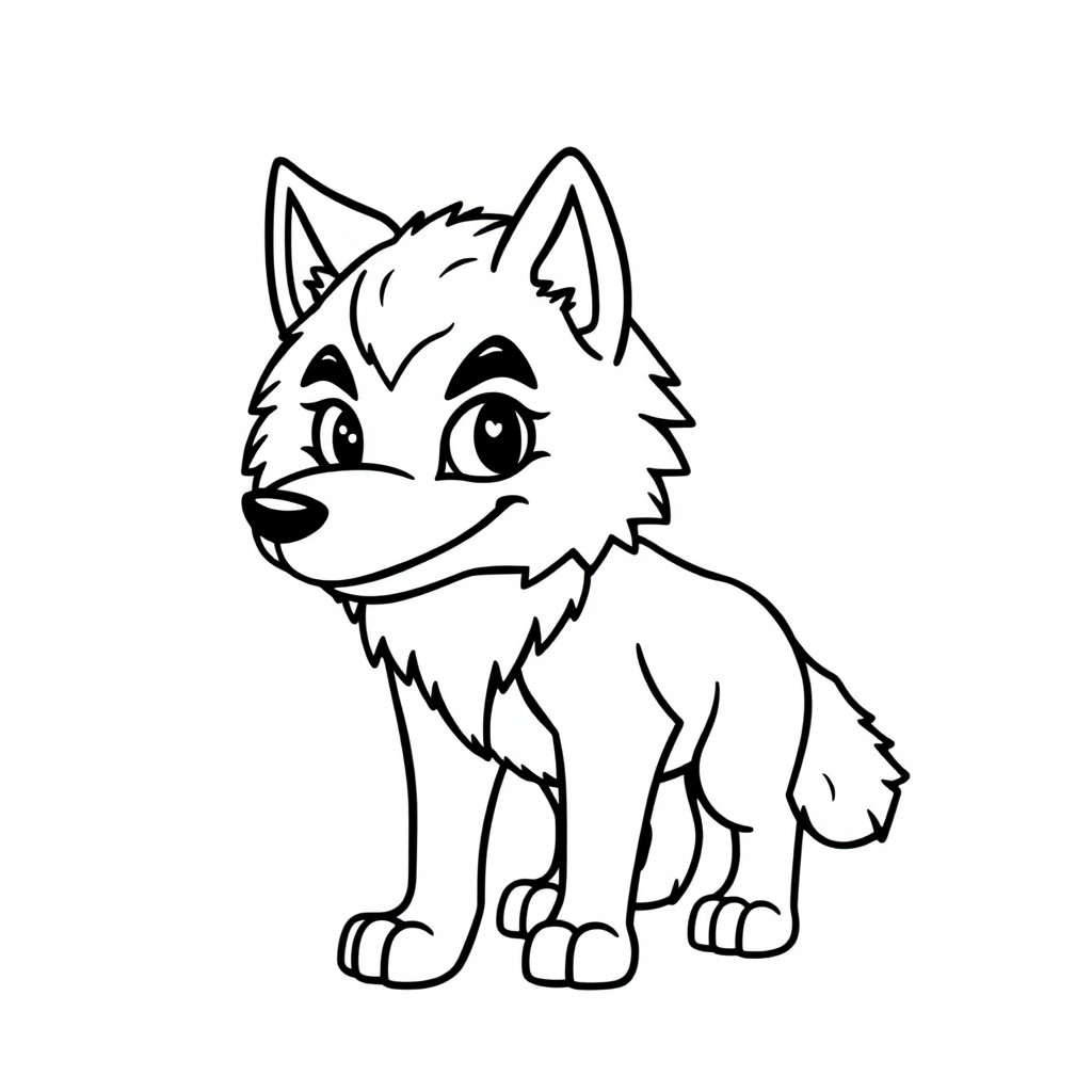 Tiny Werewolf Coloring Page