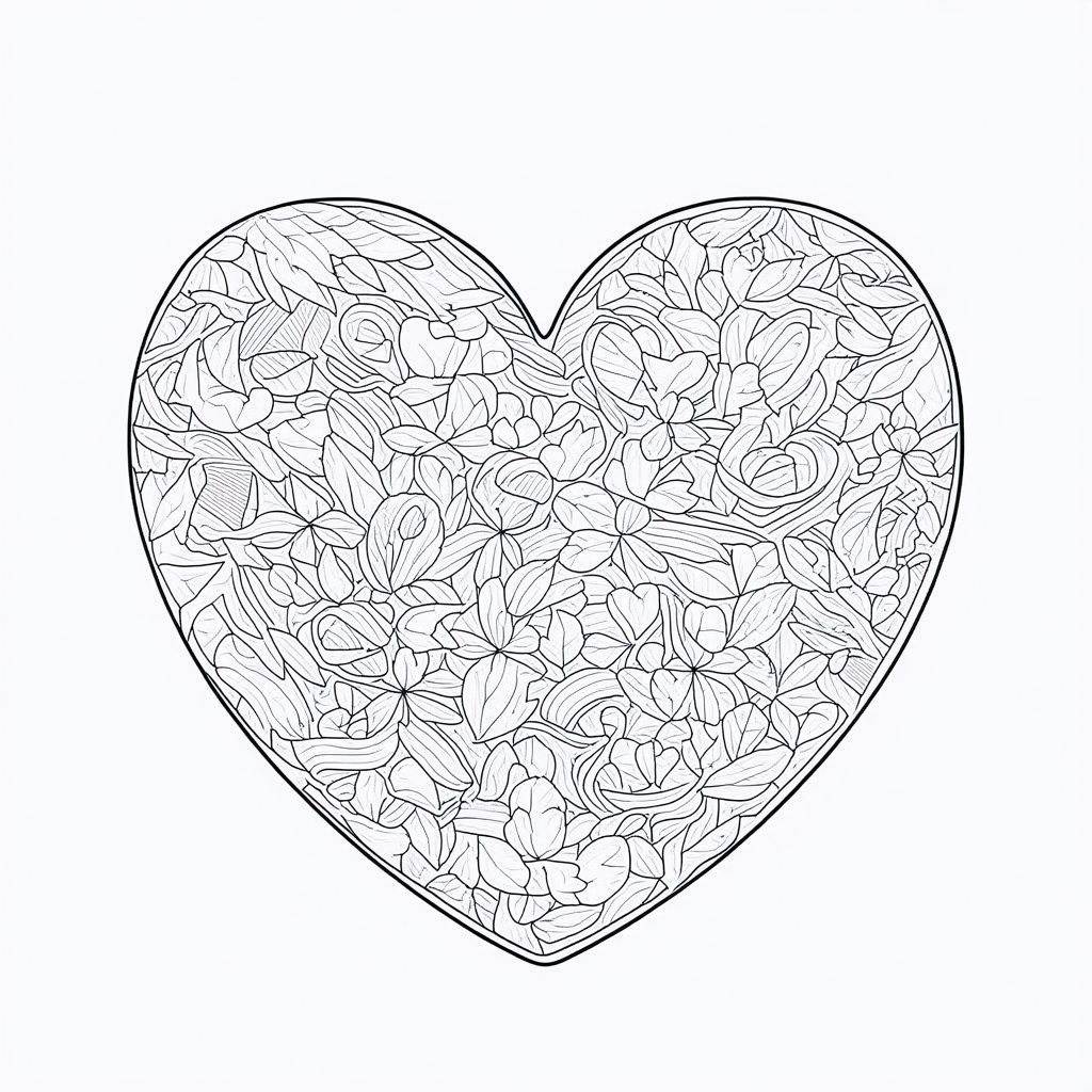 Valentines Heart Coloring Page
