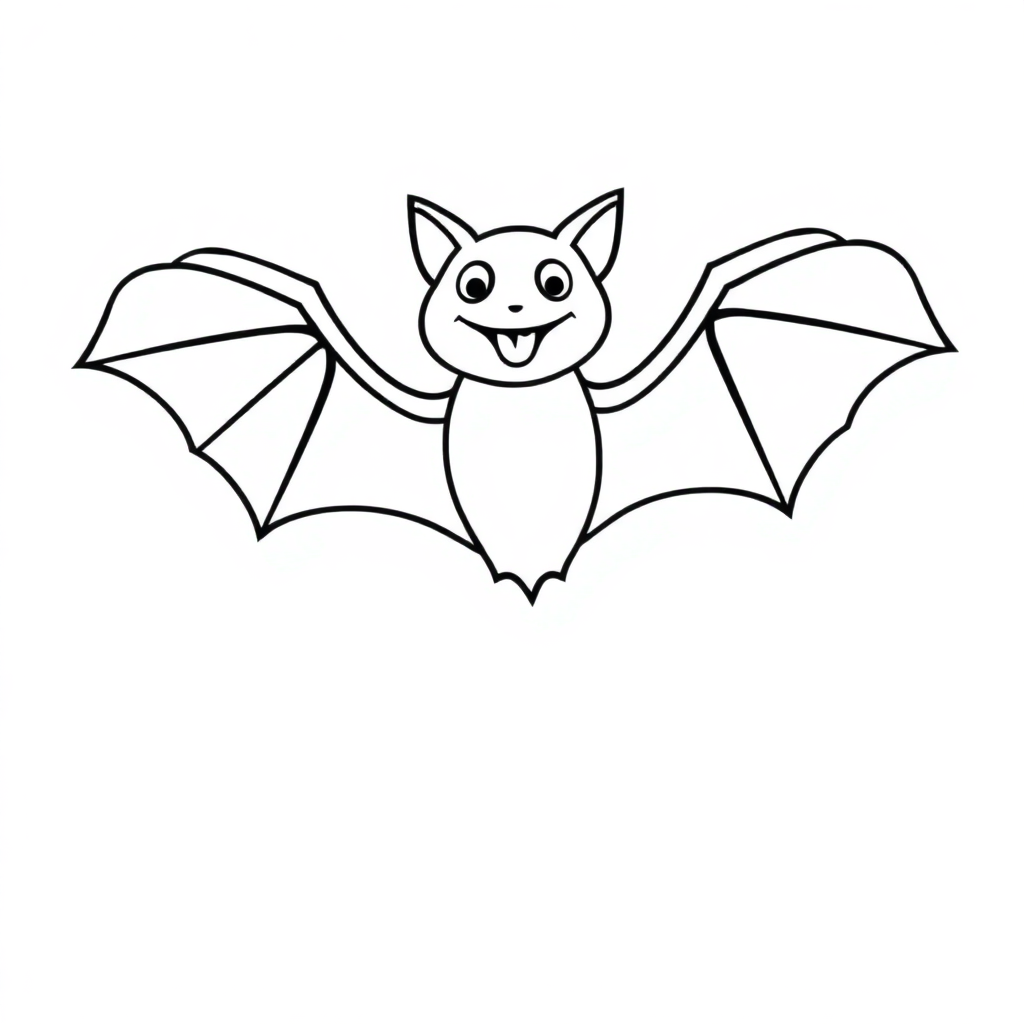 Vampire Bat In Space Coloring Page