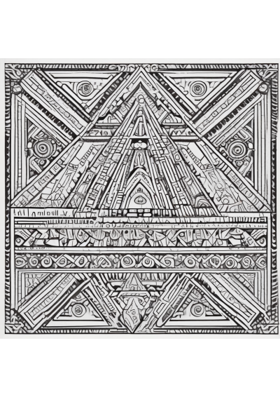 Aztec Pattern Coloring Page
