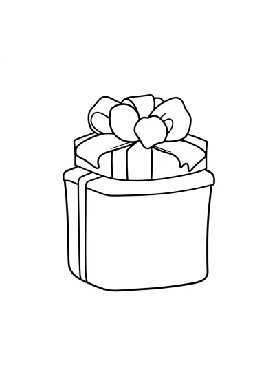 Baby Wrapped Presents Coloring Page
