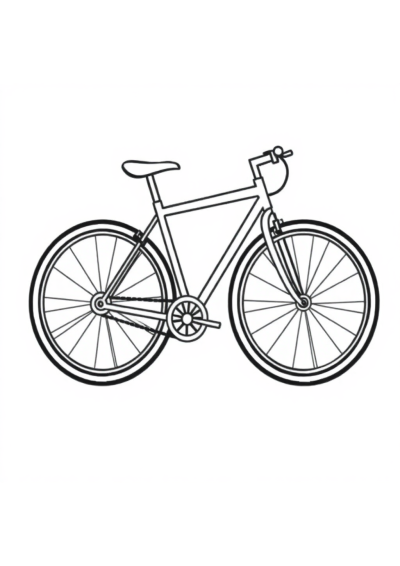 Bicycle Coloring Page