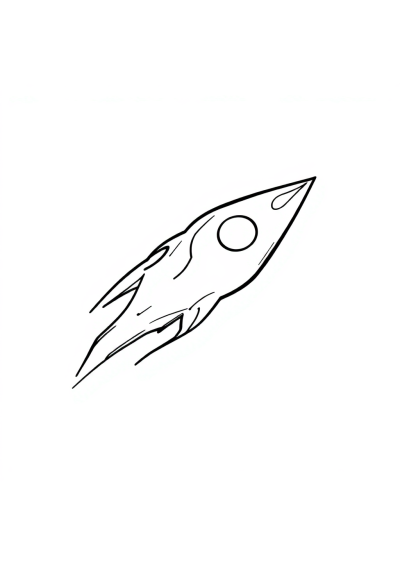 Comet With Tail In Space Coloring Page