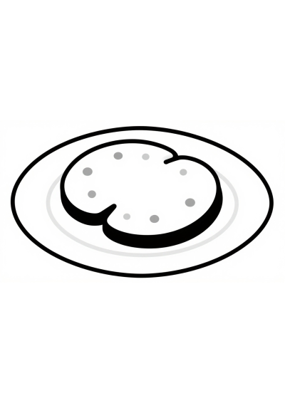 Cookies Plate Coloring Page