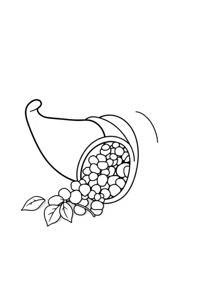 Cornucopia Coloring Page
