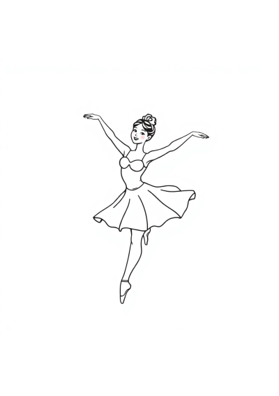 Dancer Ballet Coloring Page