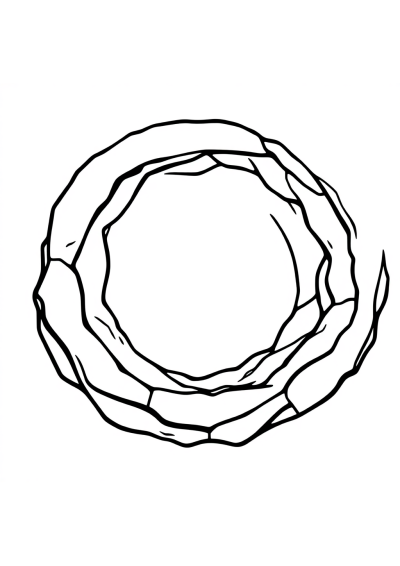 Detailed Black Hole Coloring Page