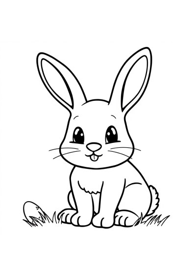 Easter Bunny Coloring Page