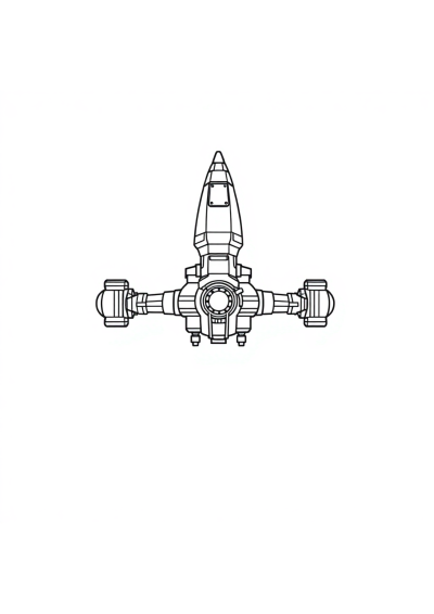 Fierce Space Station Coloring Page