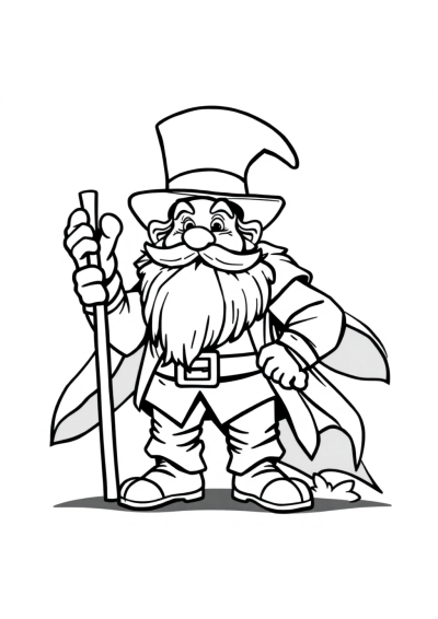 Giant Leprechaun Coloring Page