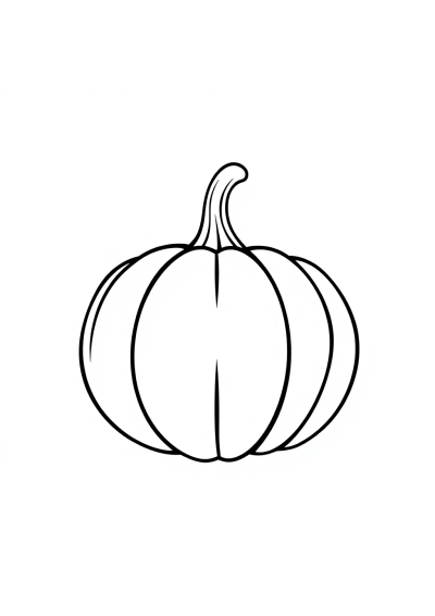 Halloween Pumpkin In Space Coloring Page