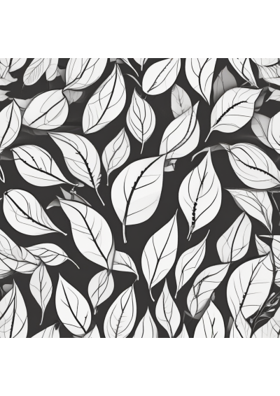 Leaf Pattern Repeating Coloring Page