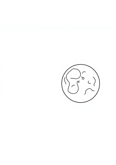 Lunar Eclipse At Night Coloring Page