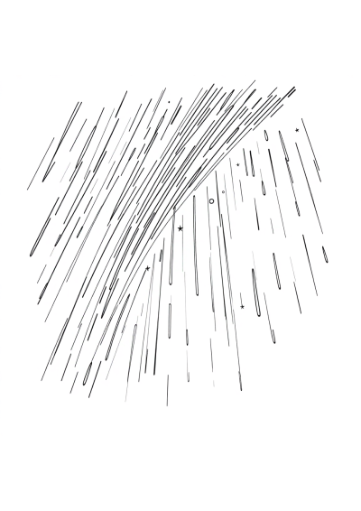 Meteor Shower In Rain Coloring Page