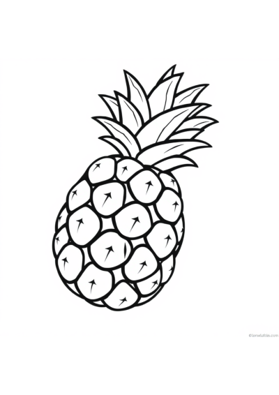 Pineapple Coloring Page