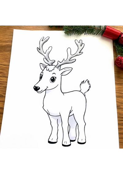 Reindeer Coloring Page
