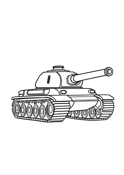 Tank Coloring Page