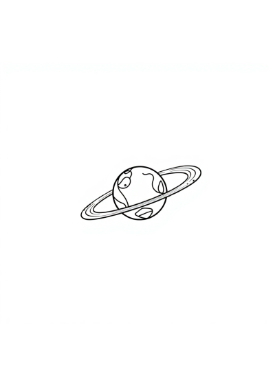 Tiny Asteroid Belt Coloring Page