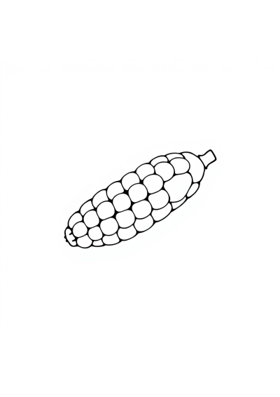 Tiny Corn On Cob Coloring Page