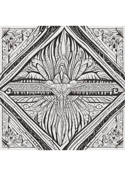 Tribal Pattern Coloring Page