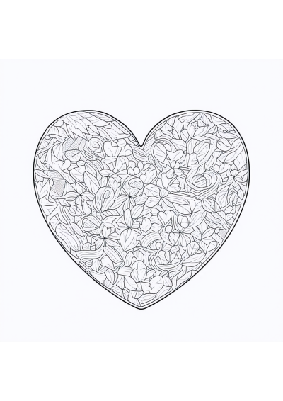 Valentines Heart Coloring Page