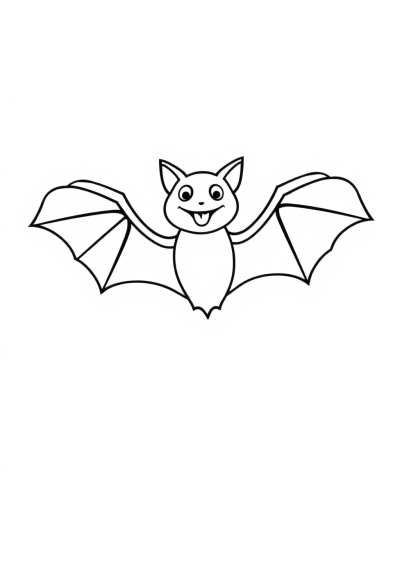 Vampire Bat In Space Coloring Page