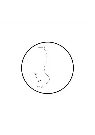 Vintage Lunar Eclipse Coloring Page