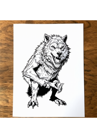 Werewolf Coloring Page